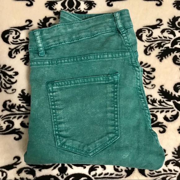 H&M Denim - H&M Green Skinny Jeans